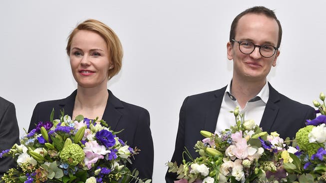 Die neuen Regierungsräte: Natalie Rickli (SVP) und Martin Neukom (Grüne).