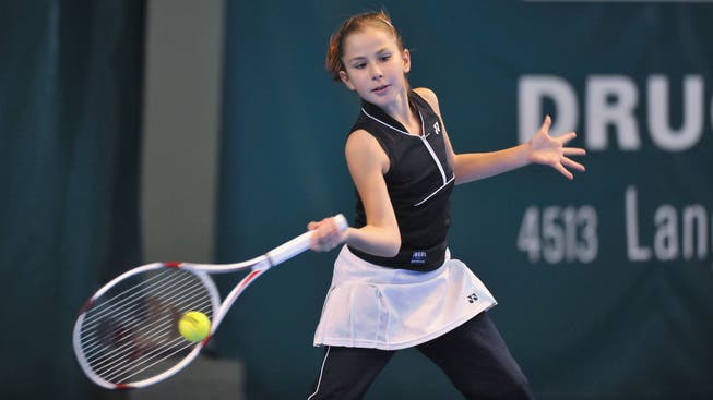 Tennisanlage mit Historie: Auch Belinda Bencic spielte mehrmals in Derendingen. Hier bei ihrem Auftritt am Silvestercup 2008.