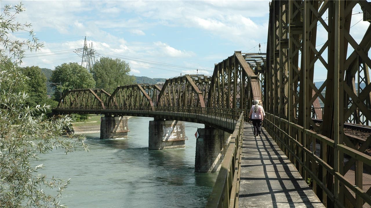 Die Aarebrücke von 1892. (Archiv)