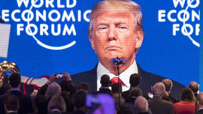 Trump bei seinem letzten Auftritt in Davos 2018.