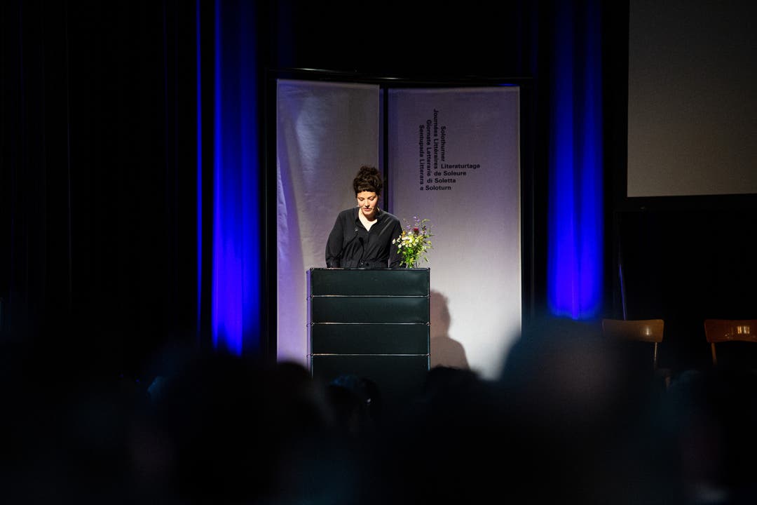 Eröffnung der 41. Literaturtage Solothurn, im Bild: Reina Gehrig, Geschäftsführerin der Literaturtage Solothurn