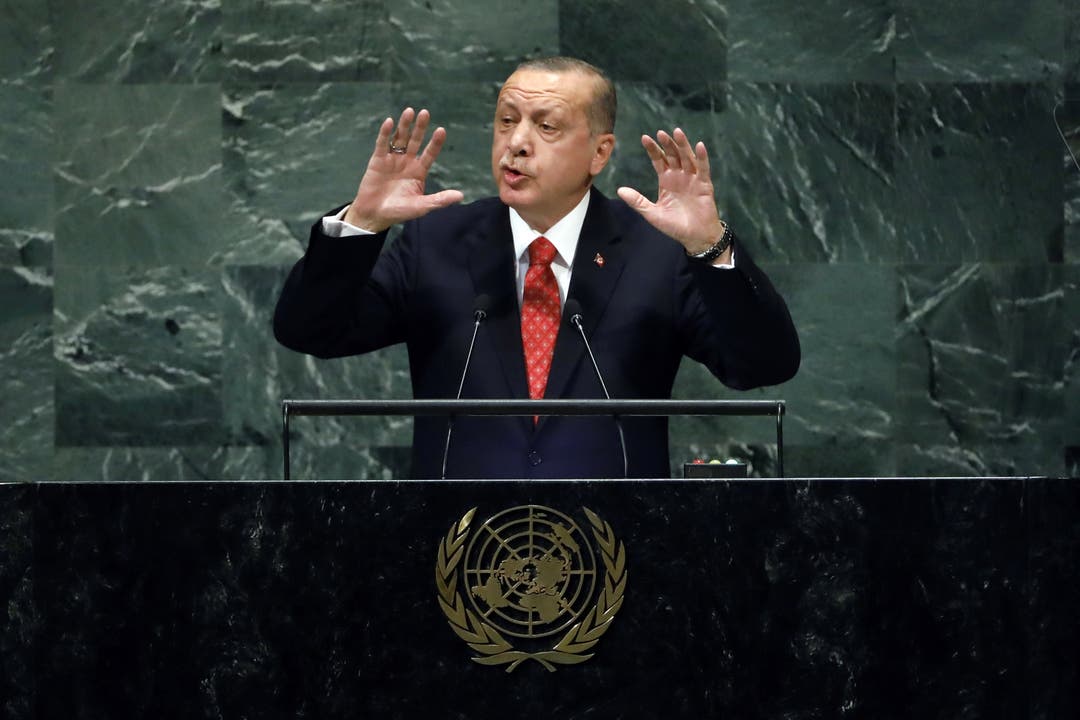 Auch der türkische Präsident Erdogan sprach in New York.
