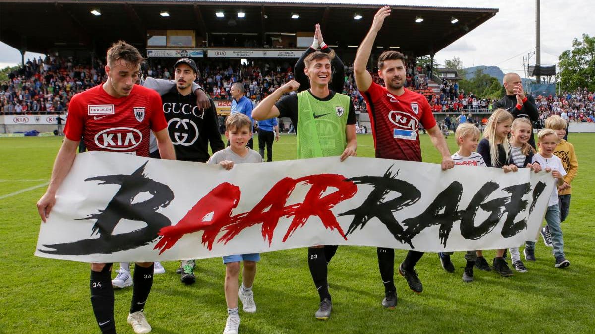 Der FC Aarau steht in der Barrage.