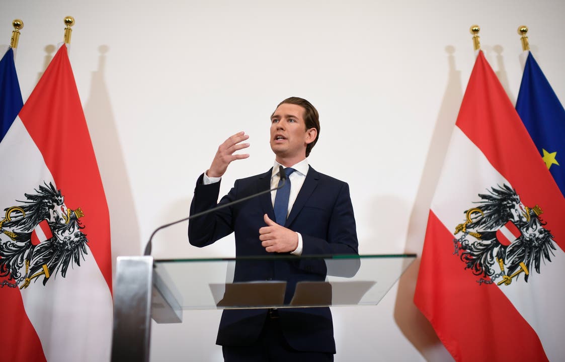 Kanzler Sebastian Kurz kündigt am Samstagabend Neuwahlen in Österreich an.