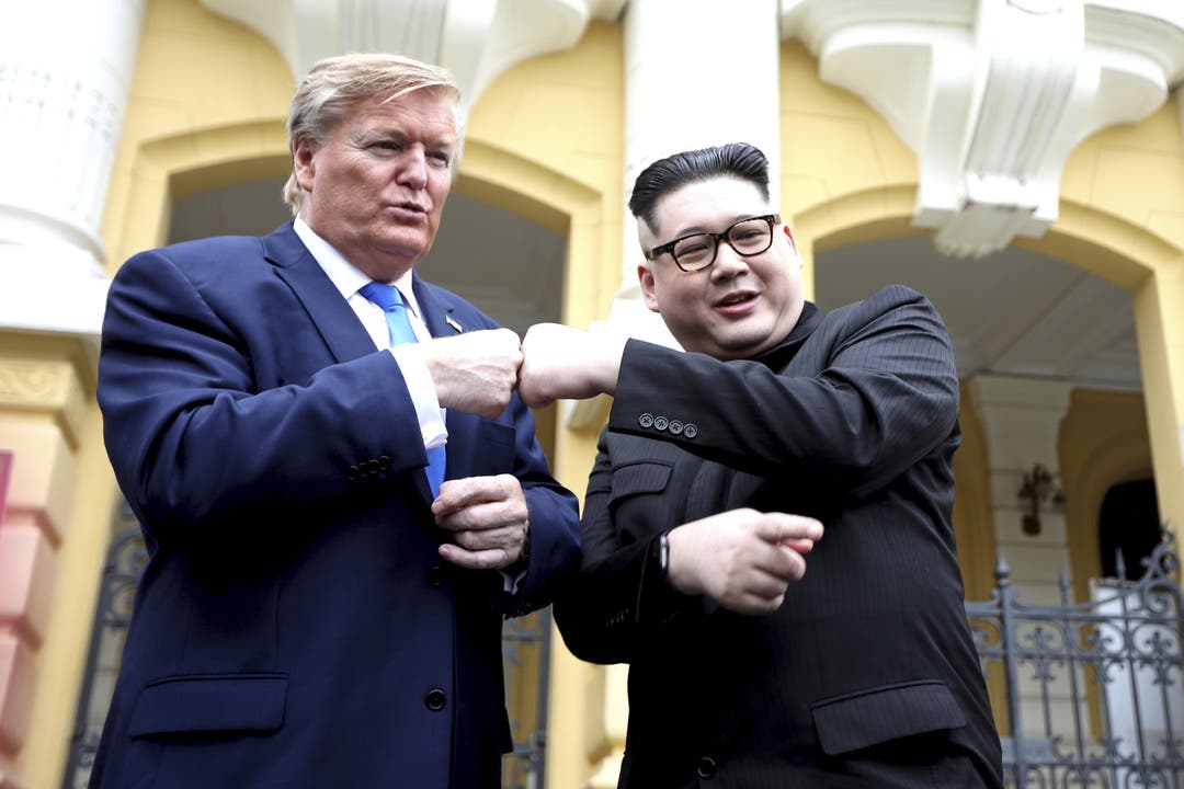 Doppelgänger von Trump und Kim treffen sich