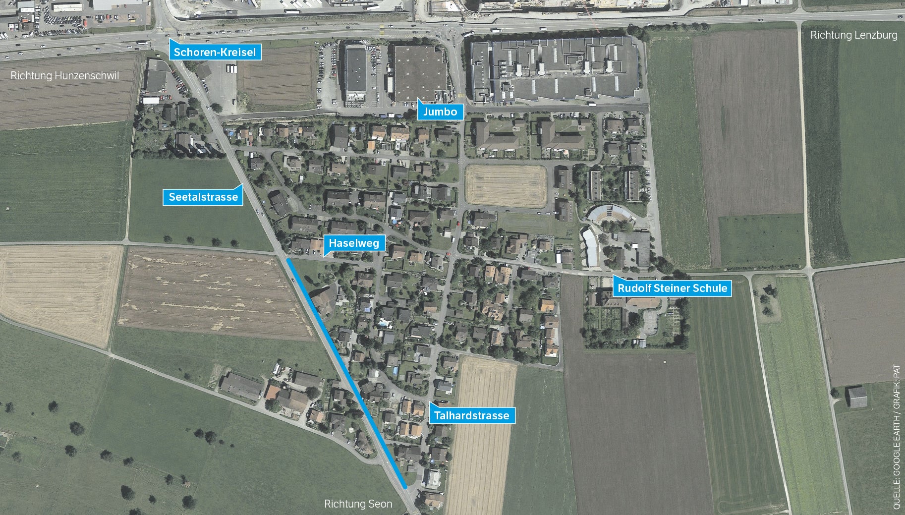 Schafisheim - Das Trottoir An Der Seetalstrasse Ist Den Bürgern Zu Teuer