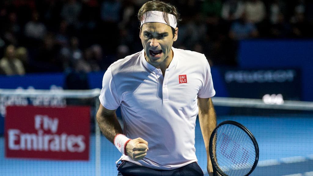 Roger Federer schlägt Marius Copil in zwei nervenaufreibenden Sätzen und feiert seinen 99. Titel auf der ATP-Tour.