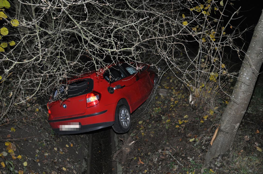 Härkingen SO, 15. November Eine 49-jährige Autofahrerin verliert in Härkingen die Kontrolle über ihr Fahrzeug. Sie gerät neben die Fahrbahn, kollidiert mit einer Strassenleiteinrichtung und fährt schliesslich in einen Bach, wo sie frontal in einen Baum prallte.