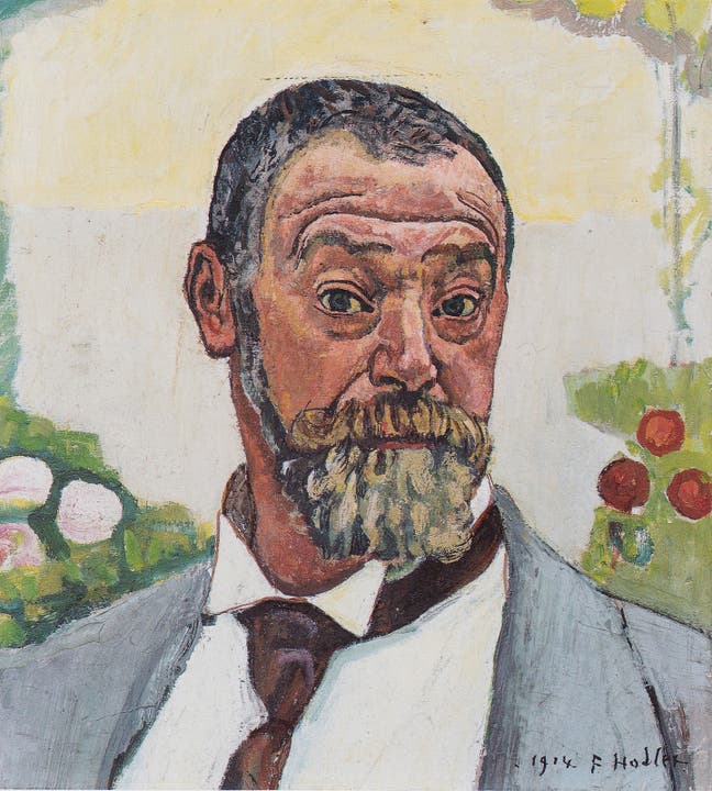 Ferdinand Hodler (1853–1918) «Selbstbildnis», 1912. Er gilt als der wichtigste Schweizer Künstler, der in der Schweiz tätig war.