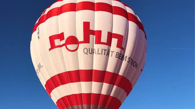 Der Heissluftballon mit dem Rohn-Logo darf sieben Jahre lang fliegen und kommt auch beim Firmenjubiläum in zwei Jahren zum Einsatz.zvg