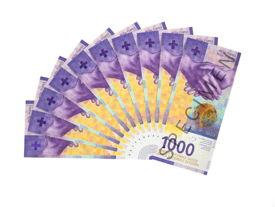Die neue 1000er-Note der neunten Banknotenserie.