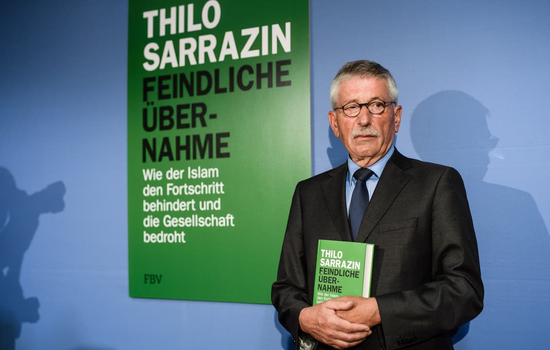 Thilo Sarrazin bei der Vorstellung seines Buchs am 30. August 2018 in Berlin.
