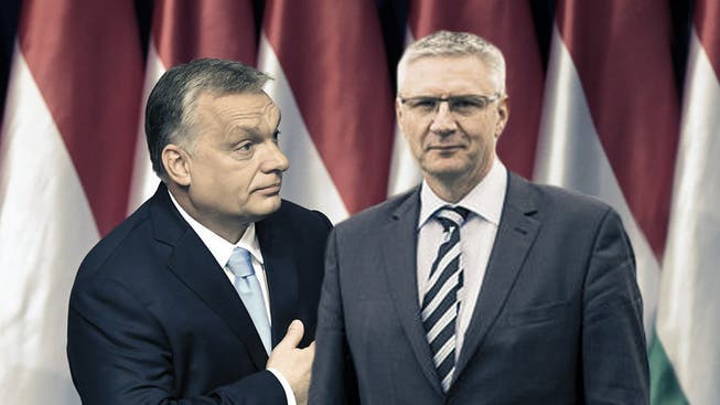Zwei, die das Heu auf der gleichen Bühne haben: Ungarns Ministerpräsident Viktor Orbán und SVP-Nationalrat Andreas Glarner.