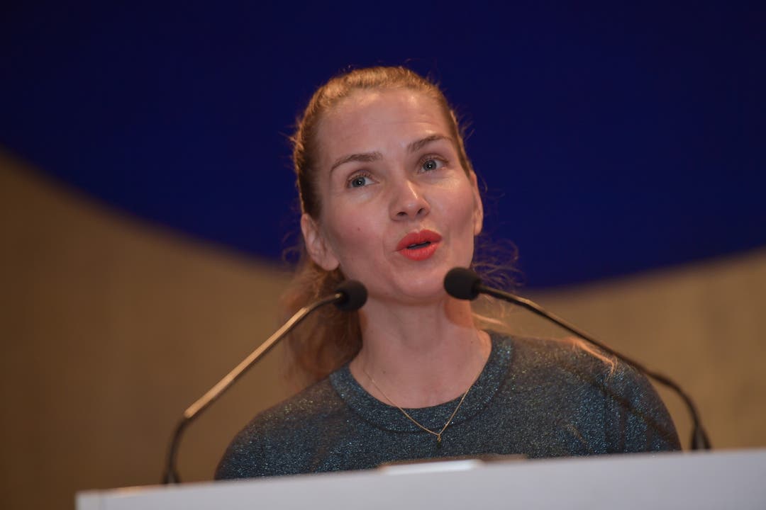 Kulturpreisverleihung 2019 Schauspielerin Sandra Sieber hält die Laudatio zum Nachwuchsförderpreis.