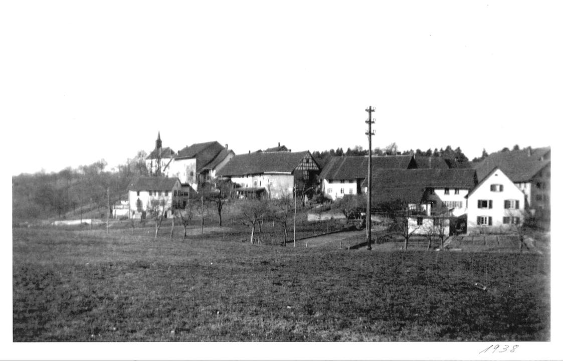 1938: Dorfansicht 1938: Dorfansicht von Rütihof