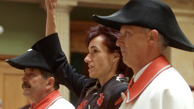 Ruth Humbel (CVP) wurde 2003 zu Beginn der Herbstsession im Nationalrat vereidigt.