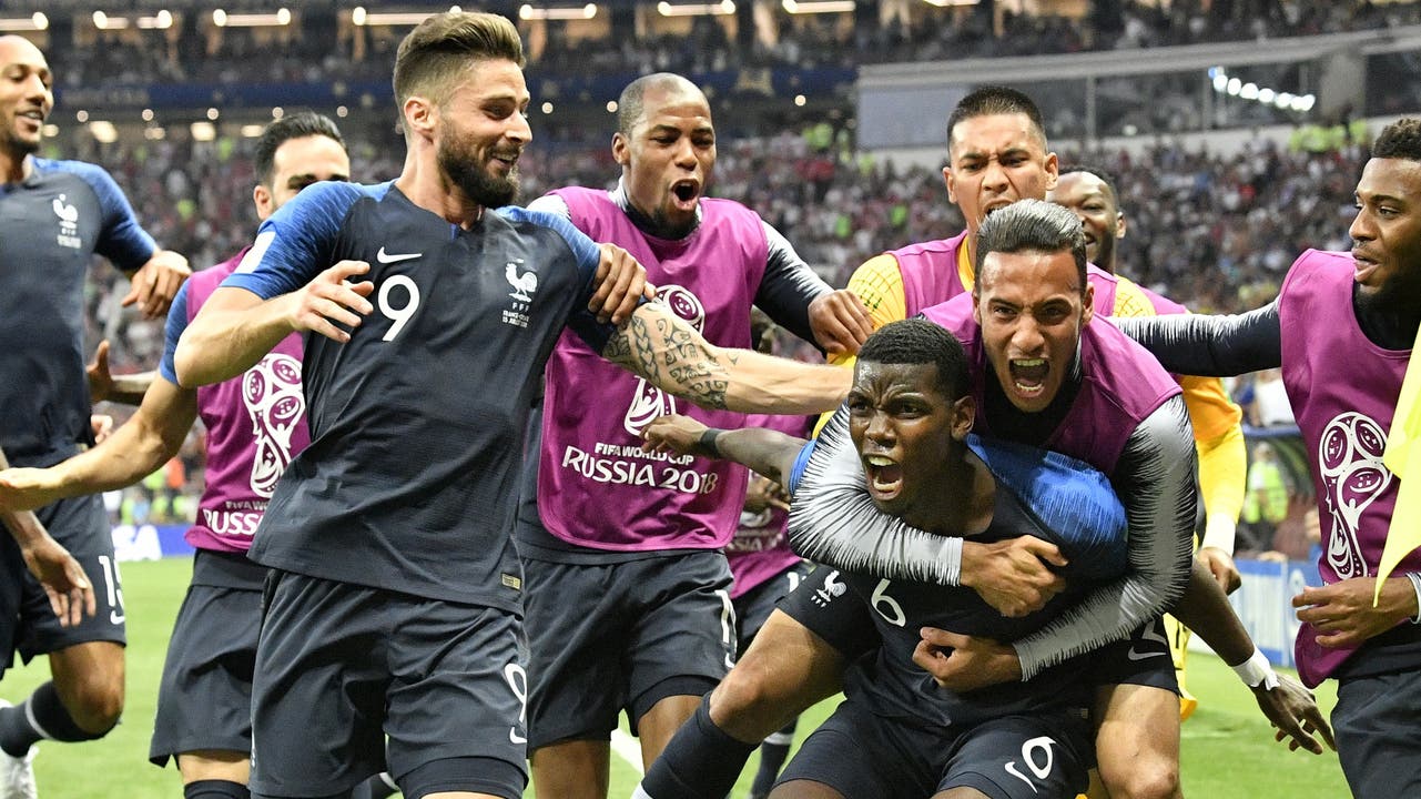 Frankreich feiert das 3:1.