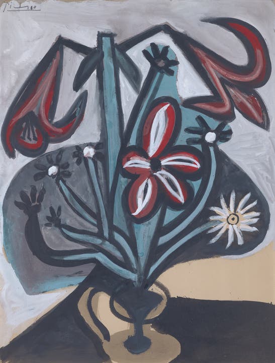 Pablo Picasso LE BOUQUET 1948 Öl und Gouache auf Papier
