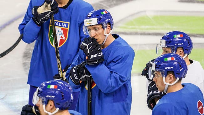 Die italienische Eishockey-Nationalmannschaft muss an der WM untendurch.