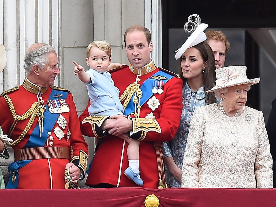Prinz George anlässlich der Geburtstagsfeierlichkeiten für die Queen, Juni 2015.