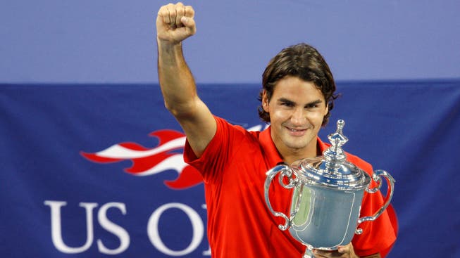 Unverheiratet, kinderlos, jungenhaft: Roger Federer 2008 bei seinem letzten US-Open-Sieg.