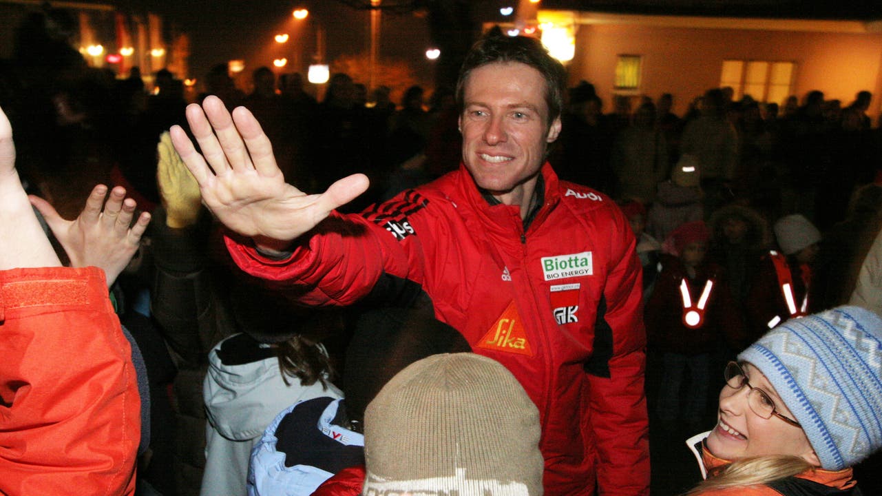 In Bellikon gefeiert: Stähli nach seinem WM-Titel 2007.      