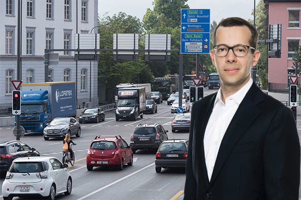 Das Reglement der Stadt zur Mobilität der Zukunft sei unausgereift, so die FDP (im Bild Stadtpartei-Co-Präsident Tobias Auer).