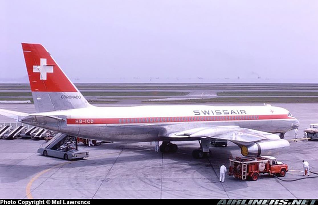 Die Unglücksmaschine: Die Convair-990 Coronado HB-ICD der Swissair.