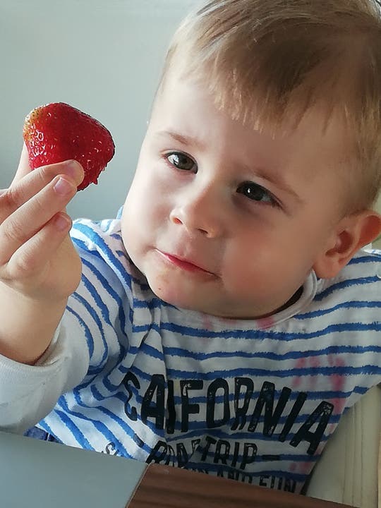 undefined Erdbeeren mag Marcel sehr