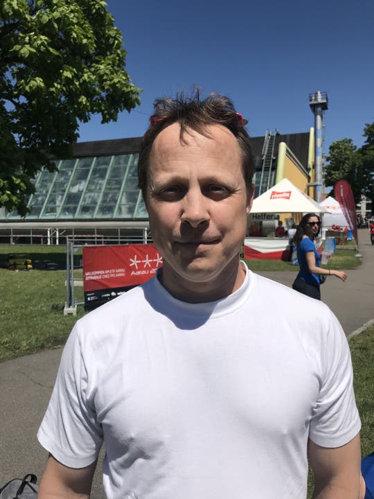 Lukas Kramer, 43, TV Pflanzschule Winterthur «Das Turnfest ist ein Ereignis, wo man gemeinsam einen schönen Wettkampf verbringen und gemütlich beisammen sein kann.»