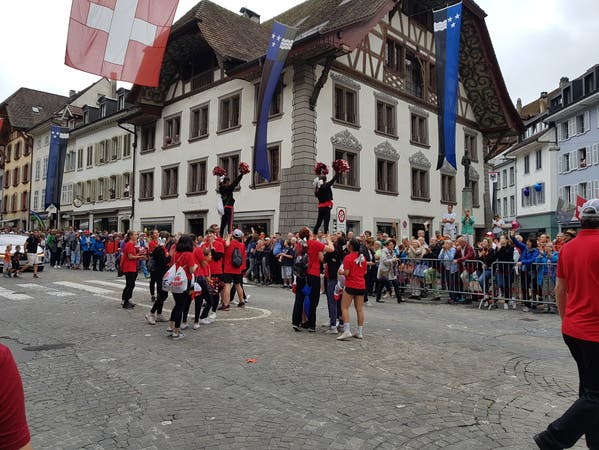 Die Lausanner machen als Schlussformation Lust auf das Turnfest 2025!