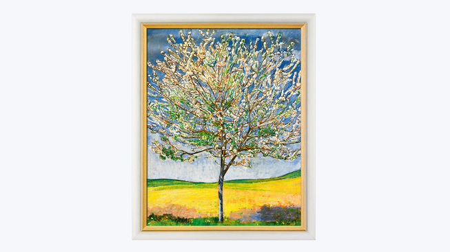 Eines der Kunstwerke von Ferdinand Hodler: Der "Blühender Kirschbaum".