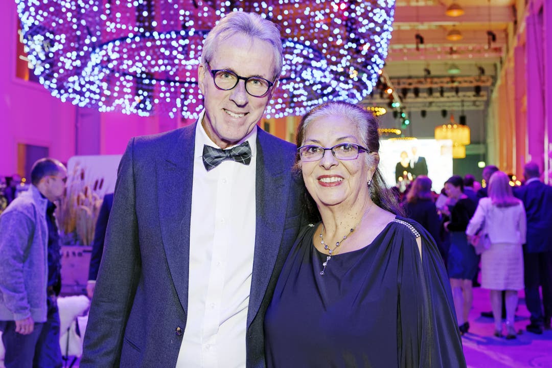 Markus Wopmann, Kinderarzt und Aargauer des Jahres 2017, mit Ehefrau Carmen Wopmann.