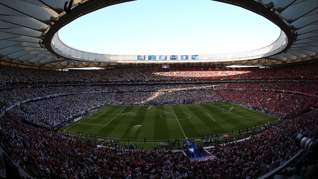Das Wanda-Metropolitano-Stadion in Madrid ist bereit für den Champions-League-Final.