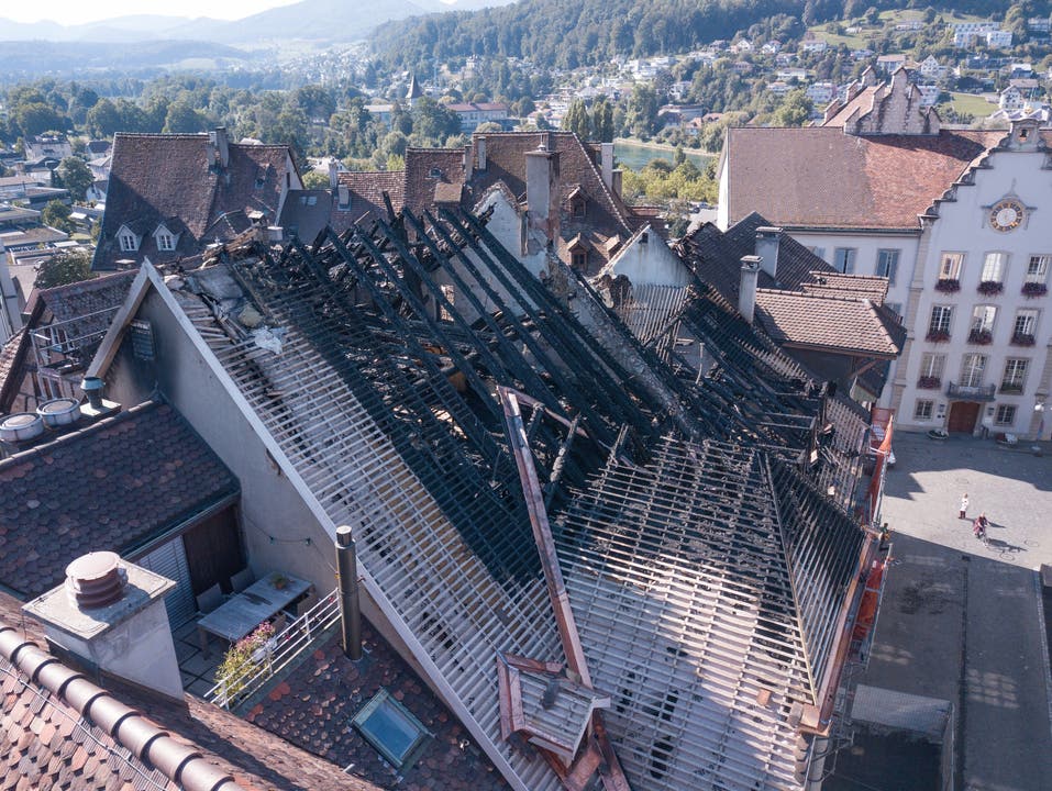 Die betroffenen Gebäude wurden weitgehend zerstört.
