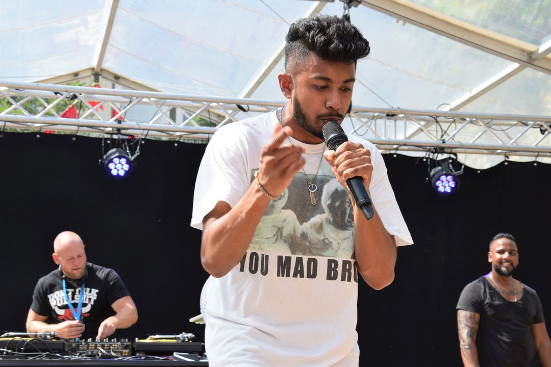 Stadtfest Brugg 2019 Morish aus Brugg tritt mit Rapper Siga auf.