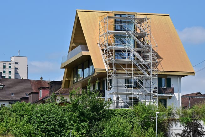 Goldenes Dach Olten - Beginn Gebäudeanpassungen 07-2019