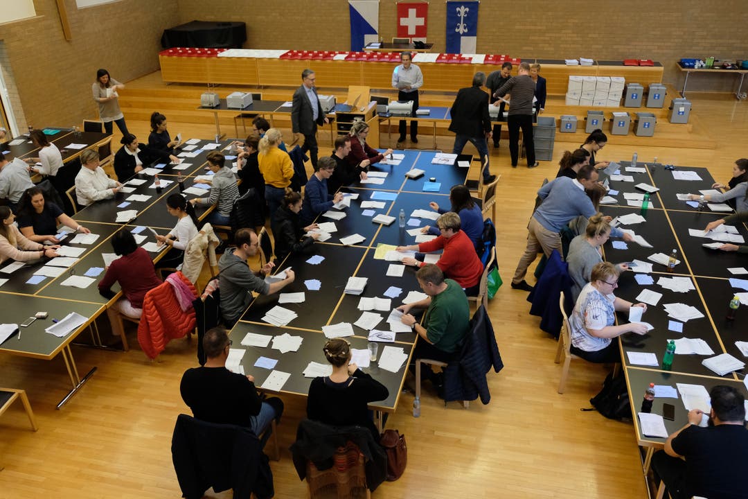 Das Wahlbüro Dietikon am 20. Oktober 2019