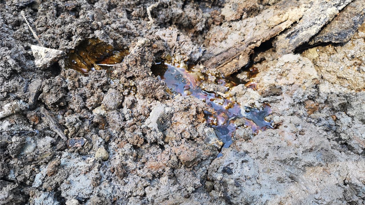Der Ölrest zeigt: Im «Chropfboden» lagen nicht nur unproblematische Stoffe.