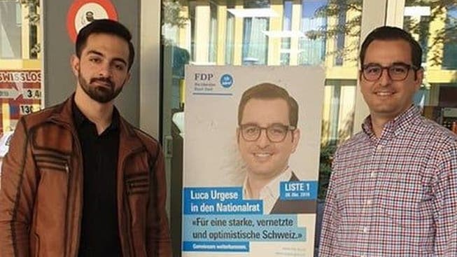 Spannten im Wahlkampf zusammen: Yusuf Akpinar und Luca Urgese. (zvg / facebook)