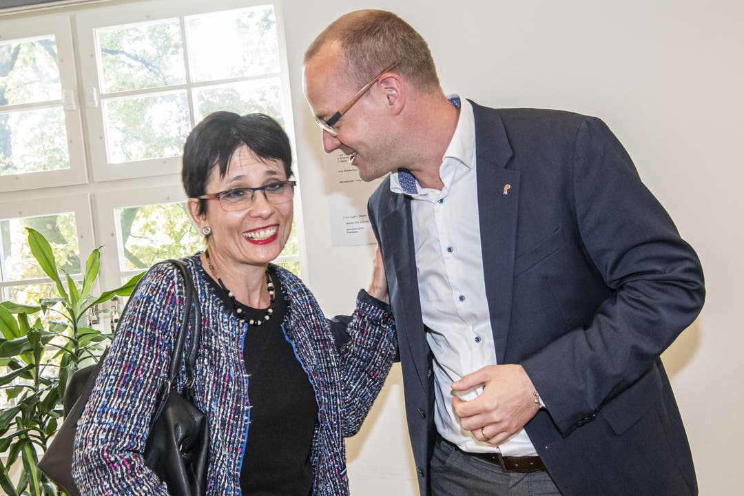Elisabeth Augstburger (EVP) und Pascal Ryf (CVP)