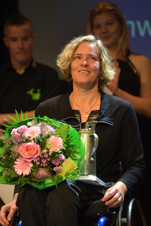 Rollstuhlbadminonspielerin Karin Suter Erath ist zum dritten Mal Basels Sportlerin des Jahres.