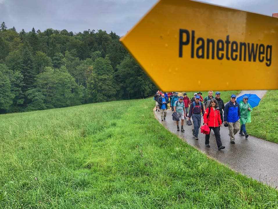 Leserwandern, 13. Etappe Der Planetenweg Laufen wurde im Mai neu eingeweiht.