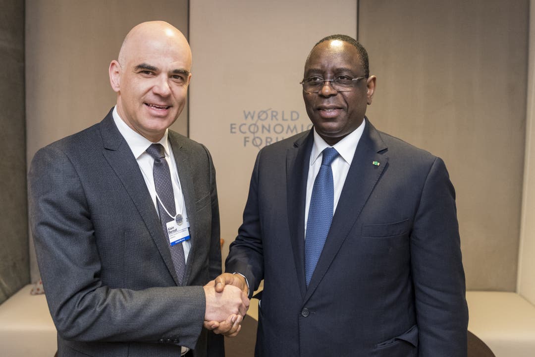 Bundesrat Alain Berset und Macky Sall Präsident von Senegal.
