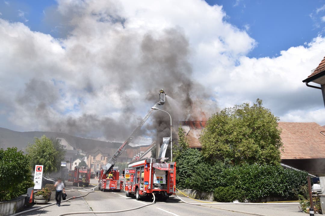 Dachstockbrand in Hägendorf (21. August 2019)