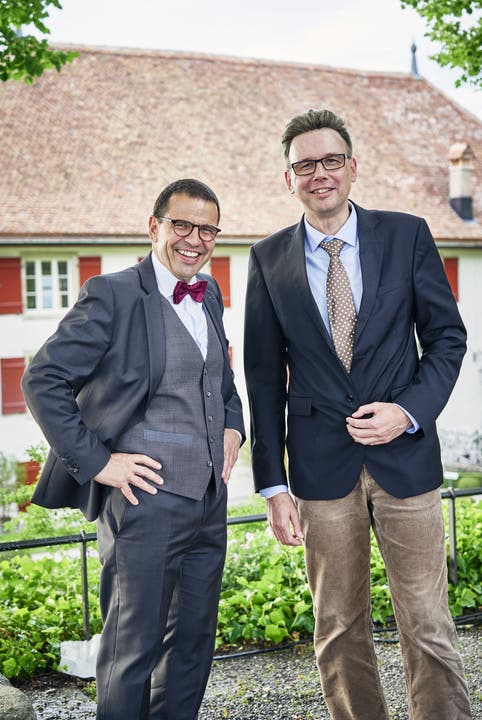 FDP-Nationalrat Matthias Jauslin und SP-Grossrat Dieter Egli.