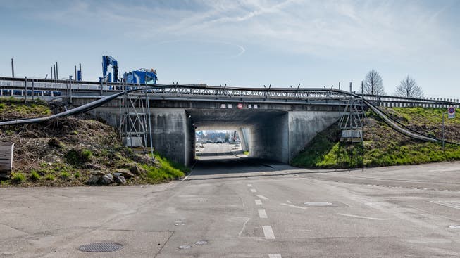 Die Sanierungsarbeiten an der A1 beginnen in Kirchberg: Unterführung Neuhofstrasse