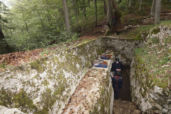 Die Schützengräben der Fortifikation Hauenstein stehen nicht unter Denkmalschutz.