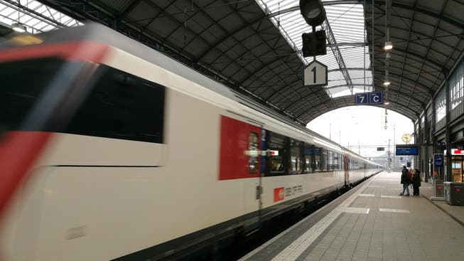 Eine S-Bahn im Bahnhof Olten, aufgenommen Anfang 2018. (Symbolbild)