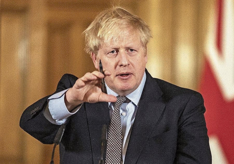 12. April : Der britische Premierminister Boris Johnson (55) ist nach 8 Tagen im Spital wieder entlassen worden. Er lag zwischenzeitlich auf der Intensivabteilung. Er bedankte sich bei den Mitarbeitern des St. Thomas' Hospitals: "Ich kann ihnen nicht genug danken. Ich verdanke ihnen mein Leben."
